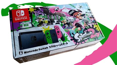 Unboxing The Nintendo Switch Splatoon 2 Edition Youtube