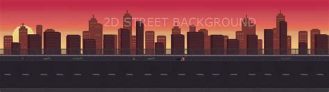 2d Street And Road Backgrounds Pack Gamedev Market