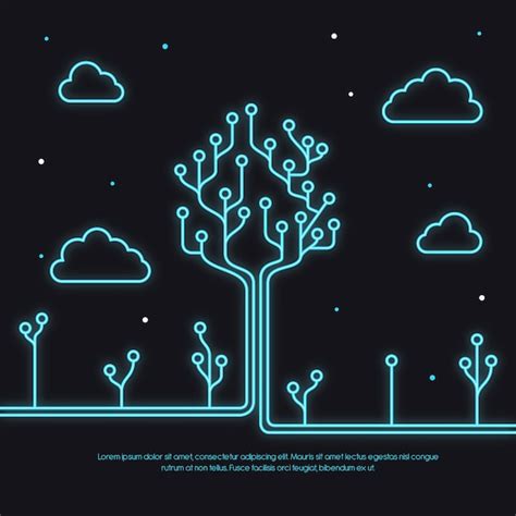 Digital Tree Vectors And Illustrations For Free Download Freepik