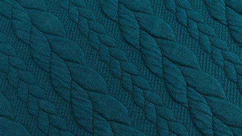 Loose, rough or synthetic structure decorated without the use of this tool. Cable Knit Jersey Fabric | Dark Petrol Blue | Jacquard ...