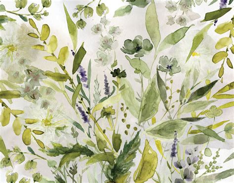 Olive Green Plants Wallpaper By Carol Robinson Wallsauce Us Plant