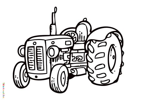 Coloriage Tracteur A Imprimer Sexiz Pix