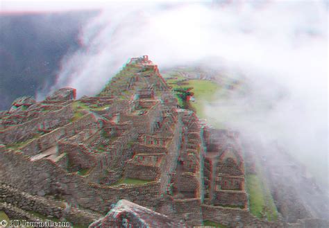 3d Photo Peru Machu Picchu In The Morning Fog