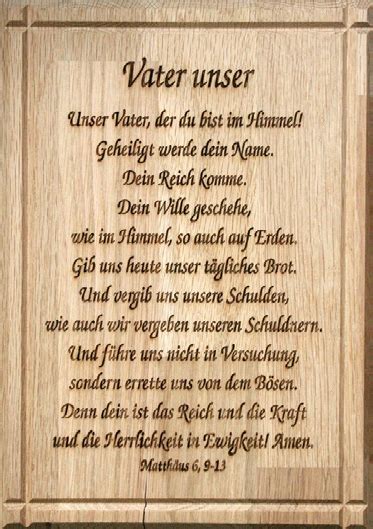 Wandbild ohne Motiv "Vater unser" / 21,5 x 30,5 cm | Holz | Wandbilder