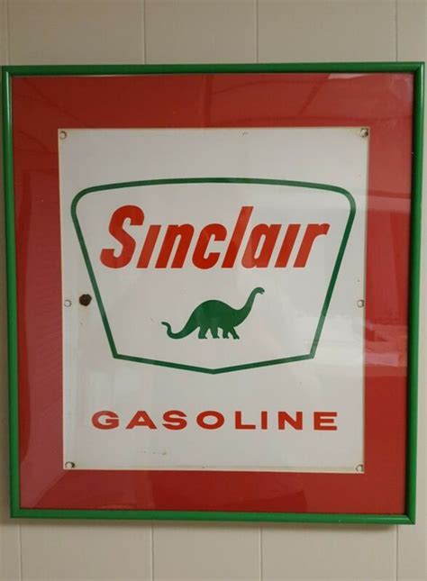Sinclair Sign Vintage Gas Station Pump Original Gasoline Advertising