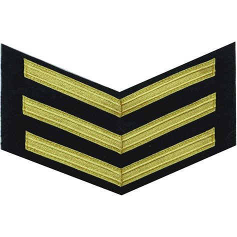Royal Navy Good Conduct Chevrons 3 Bar 12 Years Naval Insignia