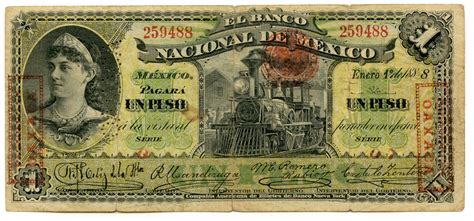 Peso El Banco Nacional De M Xico Federal District Of Mexico Numista