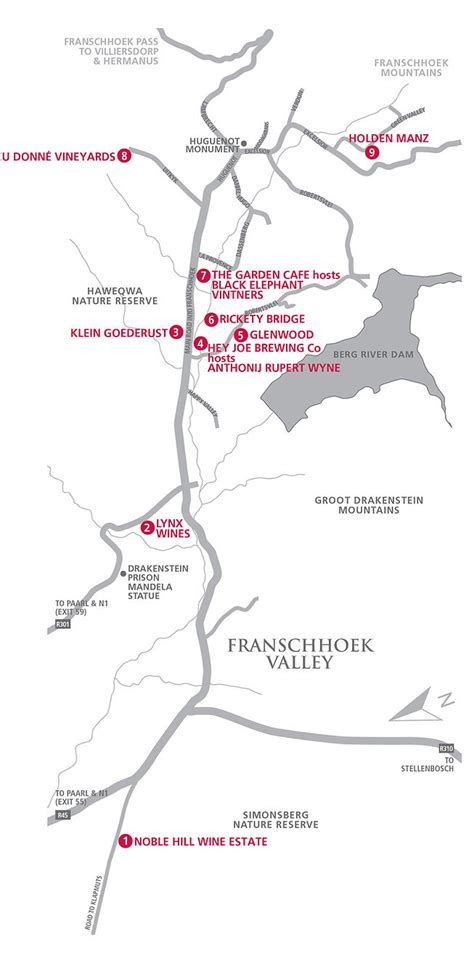 Plan Your Route Franschhoek Uncorked