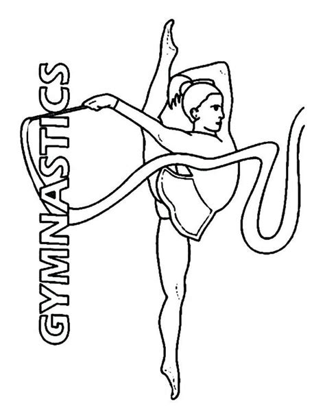 Gymnastics Coloring Pages Printable