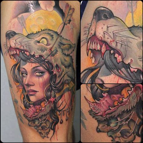 Tattoo wolf gibt es bei ebay! Wolf Headdress Tattoo | Cool Tattoos Online