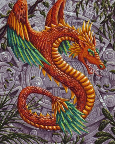 Fantasy Art Quetzalcoatl By Tablynn At Epilogue Dragon Artwork