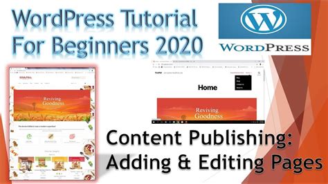 WordPress Tutorial 2020:How to Add a New Page in WordPress ...