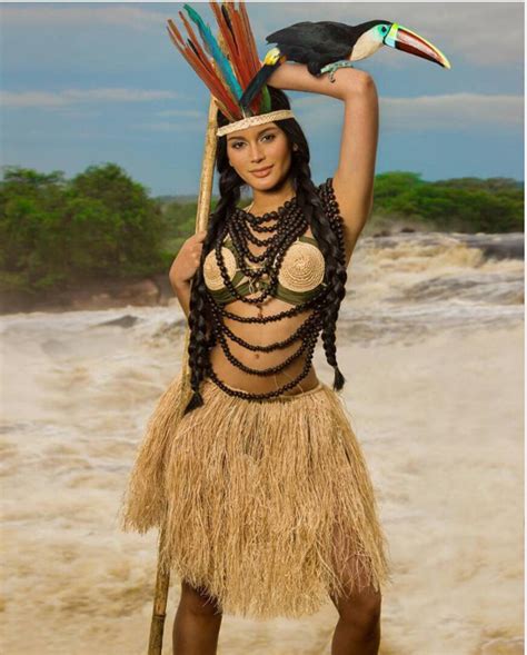 ¡espectaculares Miss Venezuela Lució Como Toda Una Diosa Indígena