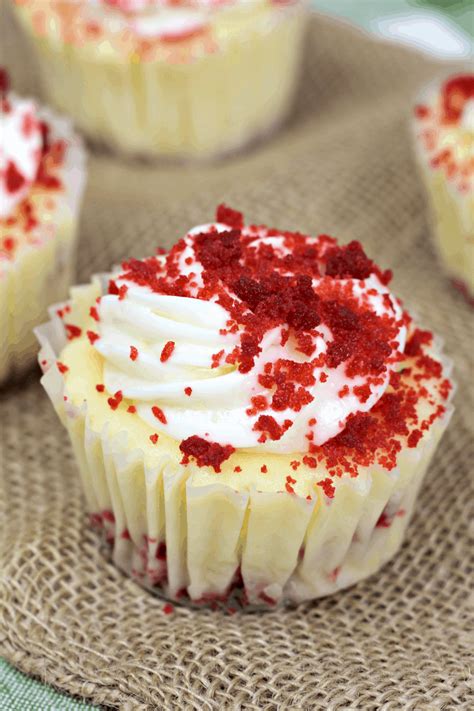 Mini Red Velvet Cheesecakes Recipe Recipe Cheesecake Recipes
