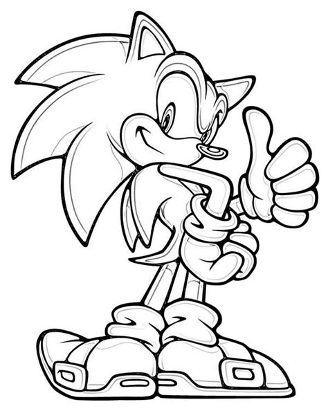 Amazing Sonic The Hedgehog Coloring Page : Kids Play Color