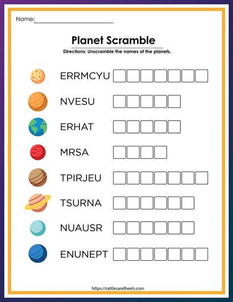Solar System Worksheets For Kindergarten Pdf