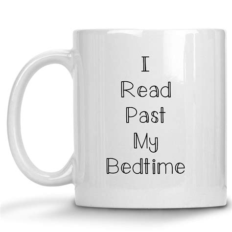 i read past my bedtime mug book coffee cup book lover s t 11 oz handmade