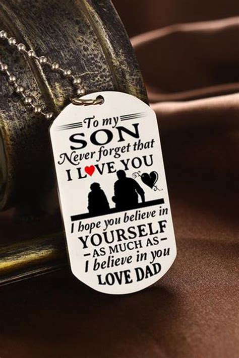 Alongside some wonderful birthday gifts for your dear father on his birthday, use these happy birthday blessings and prayers for your dad. FAST & FREE SHIPPING To My Son Be Yourself Dad Father and ...