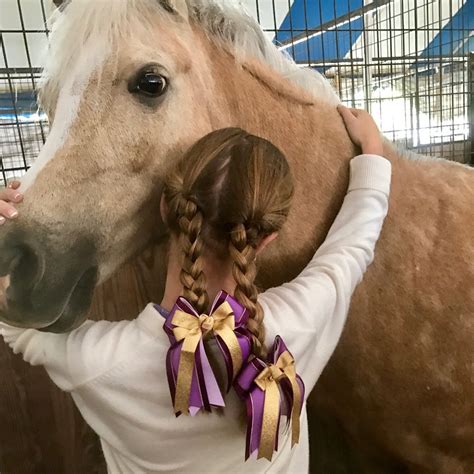 An Equestrian Girl Wearing Bowdangles Horse Show Bows Loves Her