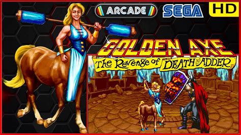 golden axe the revenge of death adder arcade 1992 gameplay with dora hd [playthrough