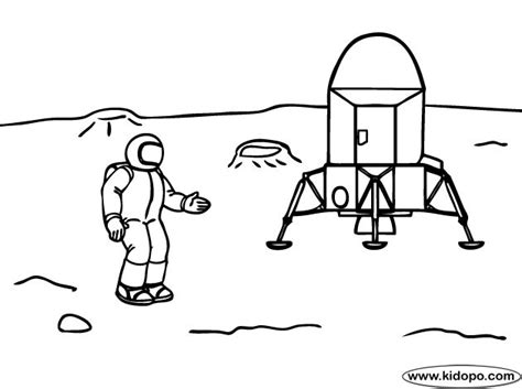 Moon landing coloring page | Coloring pages, Moon landing, Online
