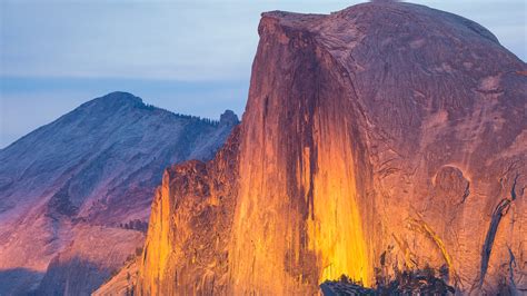 Nature Landscape Mountains Birds Eye View Yosemite National Park Sunlight Half Dome