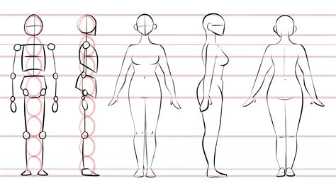 Drawing Female Body Tutorial Body Drawing Female Draw Create Manga Woman Anime Girl