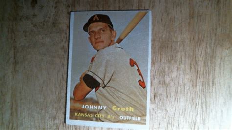 1957 Topps Baseball Card 360 Johnny Groth Exnm Ebay