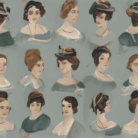 Jane Austen Characters Graphic · Creative Fabrica