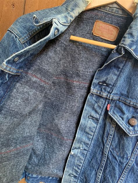 Vintage Levis Wool Lined Denim Jacket Etsy