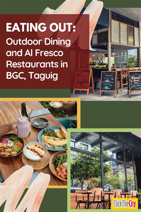 here s a rundown of restaurants with outdoor dining options in bonifacio global city things