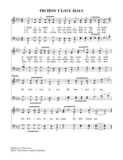 Oh How I Love Jesus Gospel Song Lyrics Hymn Music Great Song Lyrics
