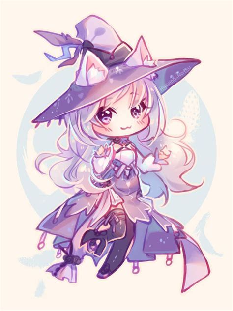 Video Commission Feather Witch By Hyanna Natsu Cute Anime Chibi