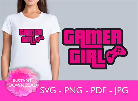 Gamer Girl Svg Pink Gamer Girl Svg Gta Font Gamer Girl Etsy