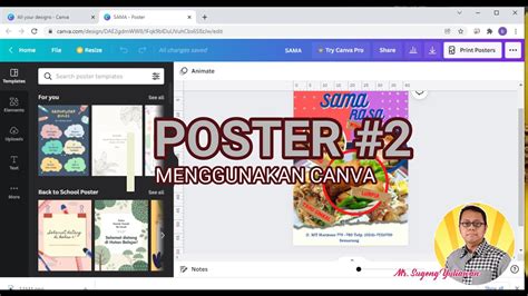 Poster 2 Membuat Poster Bertema Makanan Khas Semarang YouTube