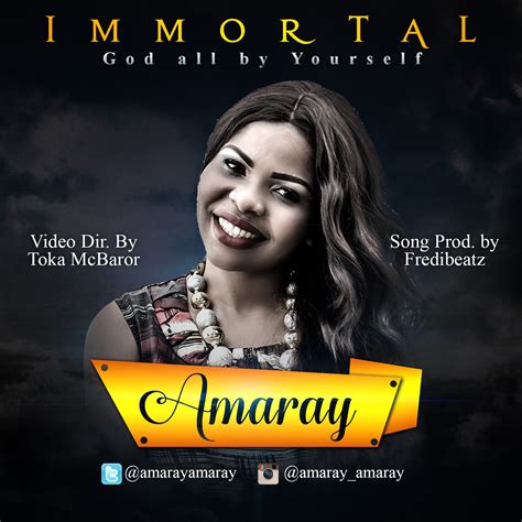 Get nice gospel songs 2021 music & video lovers / christians worldwide to listen and download newly released gospel audio and music from gospel artistes. Download Gospel Music: Amaray - Immortal (God All By Yourself)