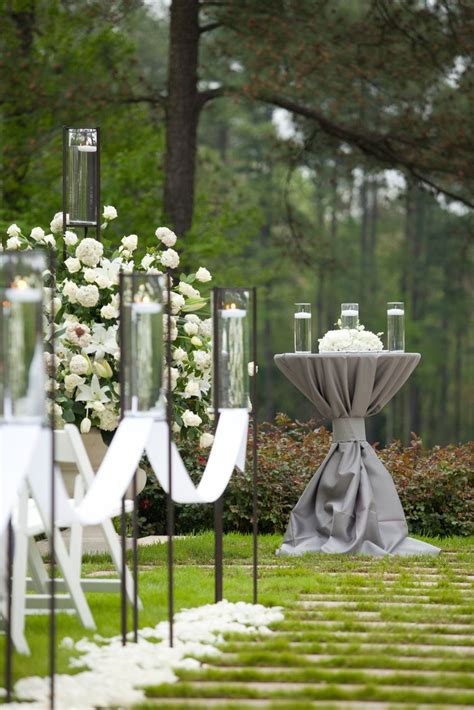 Beautiful Outdoor Wedding Ceremony Setup By Watered Garden