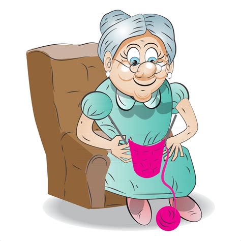 Grandma Cartoon Character And Illustration 2831488 Vector Art At Vecteezy