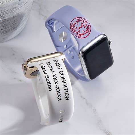 Make sure the siren is turned off. Personalized Replacement Medical Alert Apple Watch Band