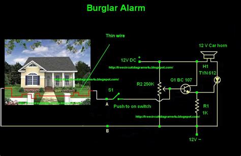 Circuit Diagram Of Burglar Alarm