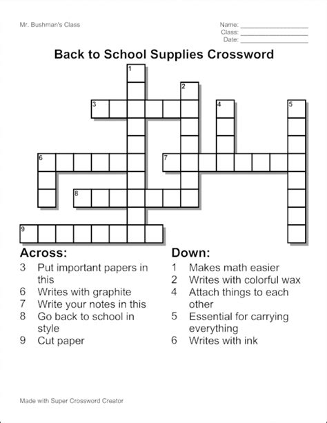 Create Crossword Puzzle Free Printable Printable Templates