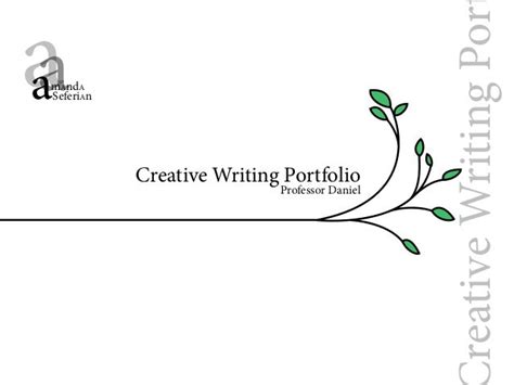 Creative Writing Portfolio Cover Page 20 Creative Cover Letter