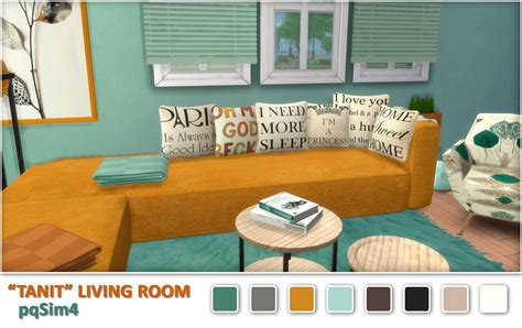Sims 4 Ccs The Best Tanit Livingroom By Pqsim4