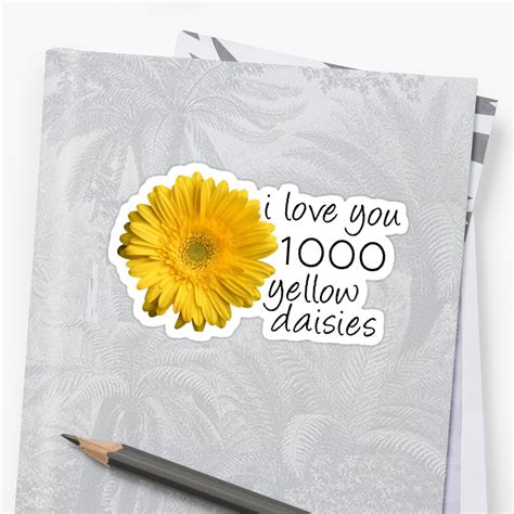 1000 Yellow Daisies Stickers By Marisax74 Redbubble