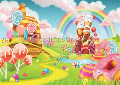 Magical Candy Land Oz Backdrops And Props