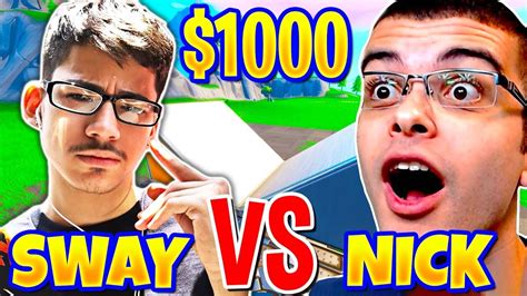 Faze Sway Challenges Nick Eh 30 To 1v1 For 1000nick Regrets It