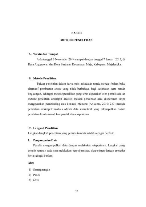 Contoh Skripsi Bab 3 Metode Penelitian My Pdf