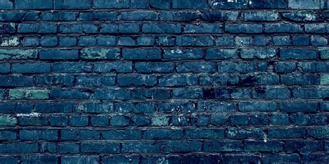 Blue Brick Wall Texture Background Architecture Stock Photos