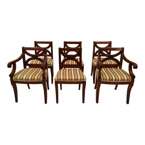 Regency Style Dining Chairs Set Of 6 Chairish