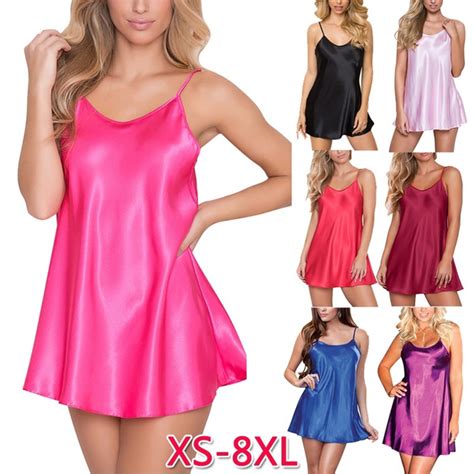 Plus Size Xs 8xl Fashion Women Sexy Pajamas Solid Color Sleeveless